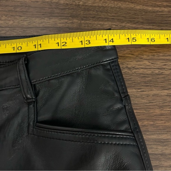 wilfred Women's Black faux Leather Pants 6 - Picture 9 of 12